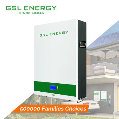 China Home Appliances GSL Energy Off Grid Hybrid Solar Inverter 10Kw With Lithium Battery 48V 5kwh 20Kwh Solar Power Storage Wall for sale