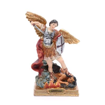 China St Michael Archangel Statue from Europe Polyresin 8.5