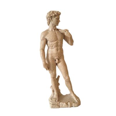 China Europe 11.4 inch - David Statue Sculpture Sandstone Finished by Michelangelo large for sale