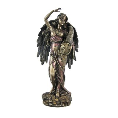 China Bronze Lady Fortuna Roman Goddess Of Fortune Statue Tyche Of Europe for sale