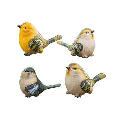 China Europe Bird Miniature Decorative Figures Model Toys Fairy Garden Animal Decoration for sale