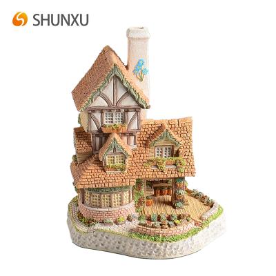 China Europe 2018 New Designs Medieval House Miniature Building Houses Model For Kid Toy for sale