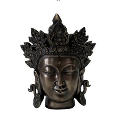 China Europe Resin Buddha Head Bust Bronze Statue for sale