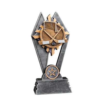 China Victory Awards Europe 7 Inch Large Resin Hockey Trophy for sale