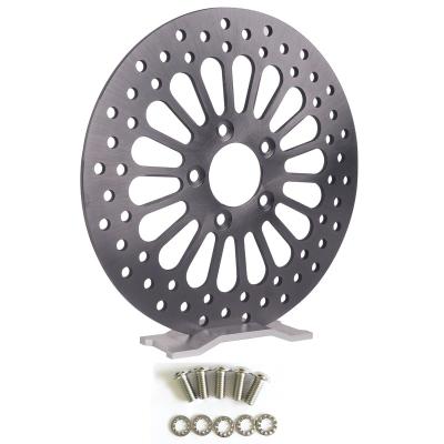 China 1 piece Gray Satin STAINLESS STEEL 11.5 inch rear rotor for Har.ley Touring, Sportster, Softail, and Dyna Partial Models (unpolished) for sale