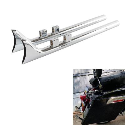 China Fishtail Slip Ons Fishtail Exhaust Pipes For 1995-2016 HD Touring Exhaust, NO Old School Straight Fishtail Pipes--Extremely Loud Glory Sound Bulkhead for sale