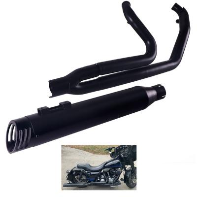 China 16 GAUGE STEEL 2 in 1 exhaust for HD Touring 1995-2016 models, great performance exhaust pipes for HD Touring models exhaust device for sale