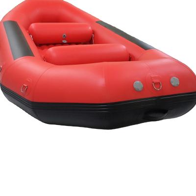 China whitewater 0.9mm pvc /1.2mm pvc inflatable boa kayak carry boats 490cm air boat cheap inflatable raft for sale