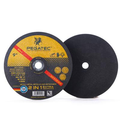 China metal & OEM Stainless Steel 230mm Metal Diamond Cutting Wheel 9 Inch Abrasive Black for sale