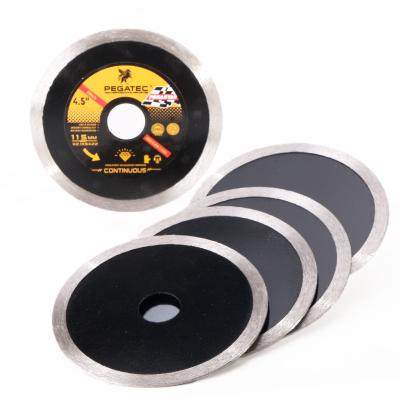 China PEGATEC 115mm Cutting 4.5inch Tile Cutter Cutting Tools Wet & Dry Saw Blade for sale