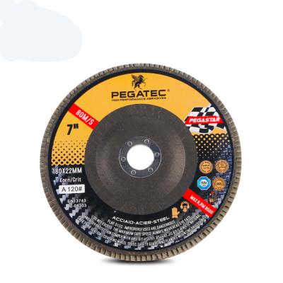 China Free Sample Pegatec Steel/Metal/Iron 180x22mm 7 Inch T27 T29 Abrasive Metal Fin Off Disc Beat Off Disc 3M Disc for sale