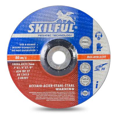 China steel & Stainless Steel 180*6mm Multi Abrasive Grinding Wheel Emery Paper Concrete Concrete Grinding Wheel for sale