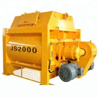 China Construction works& 194 160; JS 2000 forced concrete mixer/electric concrete mixer price for sale/twin-shaft concrete for sale