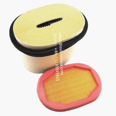 China Air filter manufacturer Construction machinery parts engine honeycomb air filter 2525001 2525002 for filters air for sale