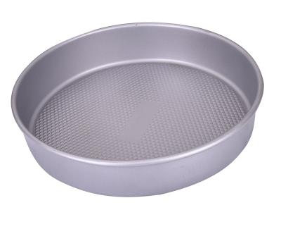 China 6 Inch Disposable Round Cake Pan with Textured Carbon Steel Nonstick Heavy Duty Baking Tin - Oven Dish for Bread Pizza for sale