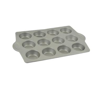 China 12 Cup Muffim Sustainable Casserole with Marks Muffin Tin Cupcake Pan Muffin Measuring Tray for sale