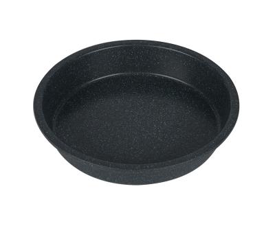 China 10inch Sustainable Round Cake Pan with Textured Carbon Steel Non-Stick Heavy Duty Baking Tin - Oven Dish for Bread Pizza for sale