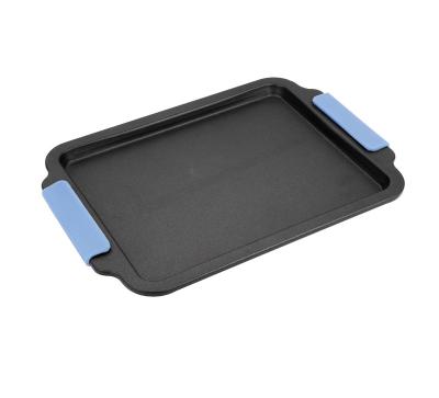 China Viable Non-Stick 9x13in Baking Sheet with Silicone Handles Baking and Pan Baking Sheet Oven Tray for sale