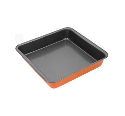 China Sustainable Square 9Inch Cake Pan Professional Grade Nonstick Carbon Steel Baking Pan Bakeware For Oven Baking for sale