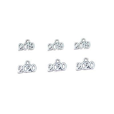 China BOHEMIA Antique Silver Designer 13 Mm Zinc Alloy Numbers Charms For Diy Bracelets Jewelry Making for sale