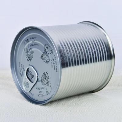 China Hard labor customized steel food canswith OEM food grade tin can paint tin can307#8584 for sale