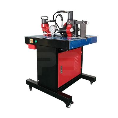 China Copper/Aluminum Busbar Bending Popular 3-in-1 Copper Hydraulic Combo Busbar Bending Machine with Cutting Bending Punch Functions for sale