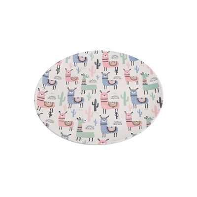 China Latest Design Viable Colored Design Bamboo Fiber Printed Dinner Plate for sale