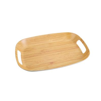 China Factory Supply Modern Bamboo Fiber Storage Cutlery Kitchen Fruit And Vegetable Rolling Tray for sale