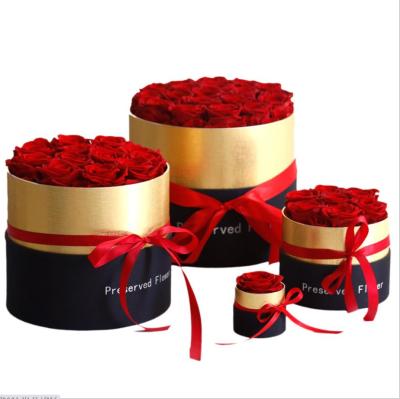 China Factory Supply Wholesale Used Factory Supply Decorative Rose Flower Gift Box Magic Preserved Castle For Celebration Wedding Valantine's Day Gift for sale