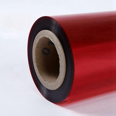 China Bopet Color Moisture Proof Film Adhesive Sheet Red PET Adhesive Film Coating Red Color for sale