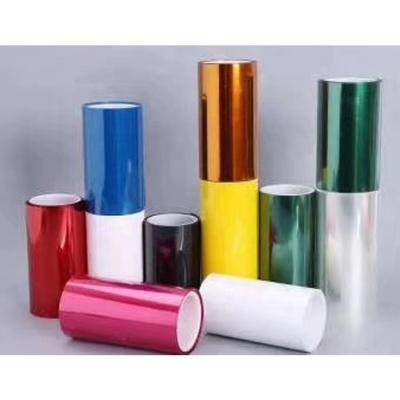 China Manufacturer Yellow White Black Red Color Bopet PET Mylar Polyester Sheet Water Soluble Film Roll for sale