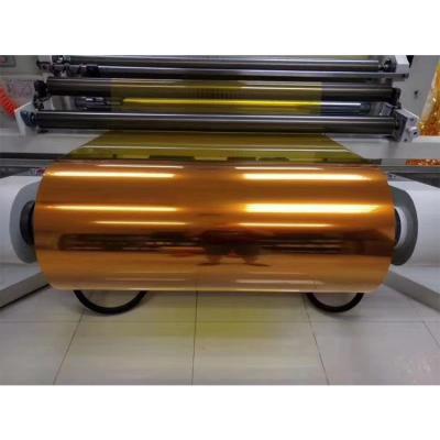 China Manufacturer Supplier Gold Color Pet Foil Mylar Moisture Proof Film for sale