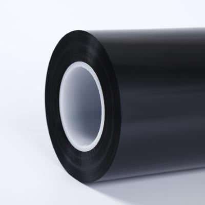 China Moisture Proof Colored Label And Tapes Black Color Pet Black Window Film for sale