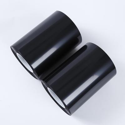 China Black Color 25 Micron Black Black Mylar PET Foil Black Film for sale