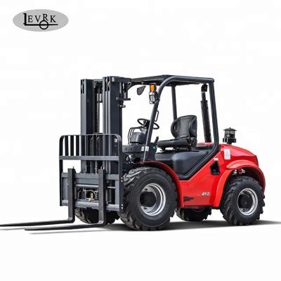 China Diesel Power 2 Ton Rough Terrain Forklift With 265mm Ground Clearance 3000kg for sale