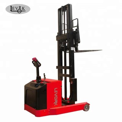 China Building Material Shops 1.5 Ton Electric Forklift Full Pallet Reach Stacker Price for sale