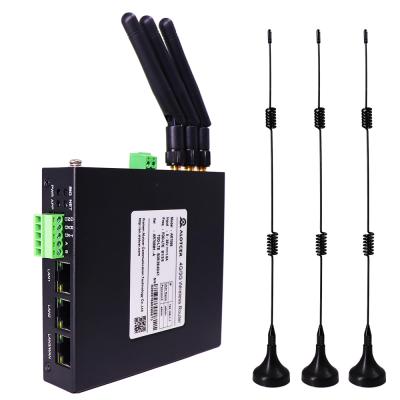 China Outdoor LAN WIFI 5G 4G Dual Sim Card Alotcer AR7088H-FS 3 VPN PLC METER Industrial Cellular Router for sale