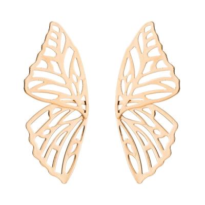 China BOHEMIA Bohemian Style Exaggerated Alloy Hollow Animal Stud Earrings Simple Butterfly Women's Earrings for sale