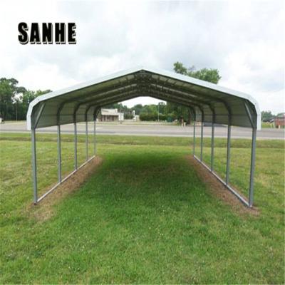 China 6x9m mobile car cover steel metal shed for truck / / bus / boat for sale