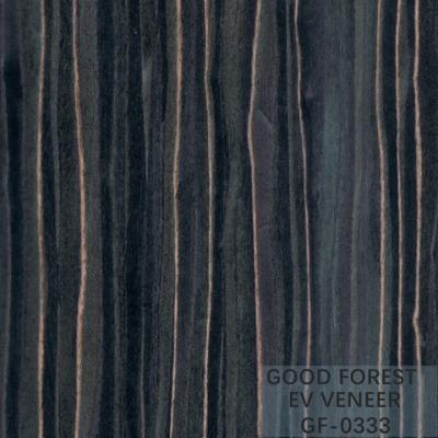 China Engineered Wood Veneer Ebony Wood Veneer 0.15-0.55 mm Thickness for sale