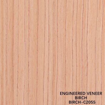 China Engineered Birch Wood Veneer 205S/205C Grade A For Interior Export Standard For Door And Cabinet Face Te koop