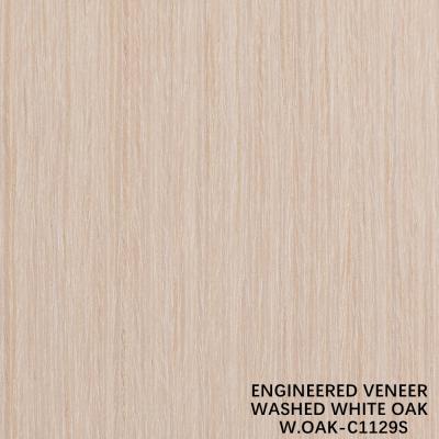 중국 Man-Made Washed Oak Wood Veneer 0.15-0.55 Mm Thickness Customized For Hotel And Home Decoration China Makes 판매용