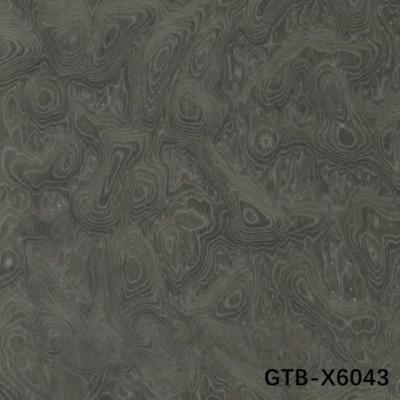 China Simulation Wood Veneer Of Grey Tree Burl GTB-X6043 Lengthened Size 2850mm Fleeced Back For Hotel Wall Panel for sale