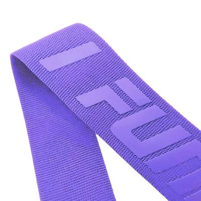 China Durable Polyester Woven Webbing Custom Pattern 25mm 30mm Nylon Webbing Strap Roll 1 Inch for sale