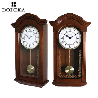 China Style Antique Antique Pendulum Clocks Wall Clock Decor Decorative Wooden Home for sale