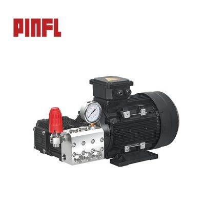 China Hotels PINFL Stainless Steel Triple Plunger Pump With Motor For Desalination Plant 100bar 30Lpm for sale