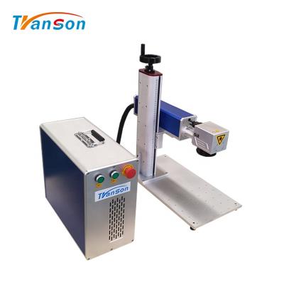 China Mini JPT MOPA 60W Fiber Laser Color Engraving Fiber Laser Marking Machine For Stainless Steel for sale