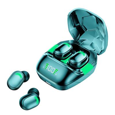 China Noise Canceling Technology Mini Durable Headphones Wireless Earbuds With Charging Running Case Sports Headset With Led Display Earphone Radio for sale