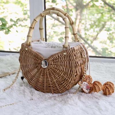 China High Quality Eco-Friendly Fashion Fashion Best New Selling Wicker Handbag for sale