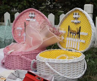 China Viable Natural Wicker Basket Willow Picnic Picnic Basket for sale